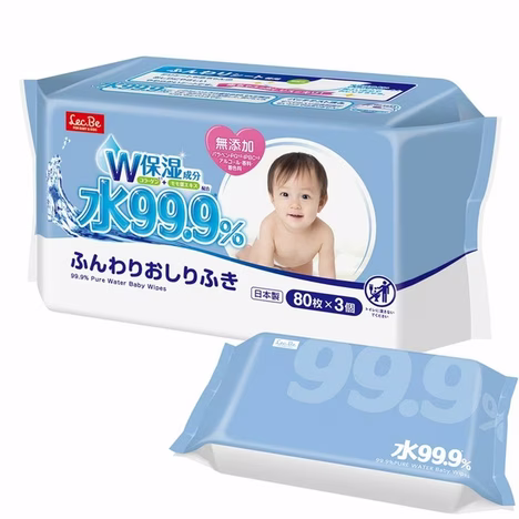 LEC 99,9% PURE WATER vlažne maramice 3pak*80 kom (set) 3058