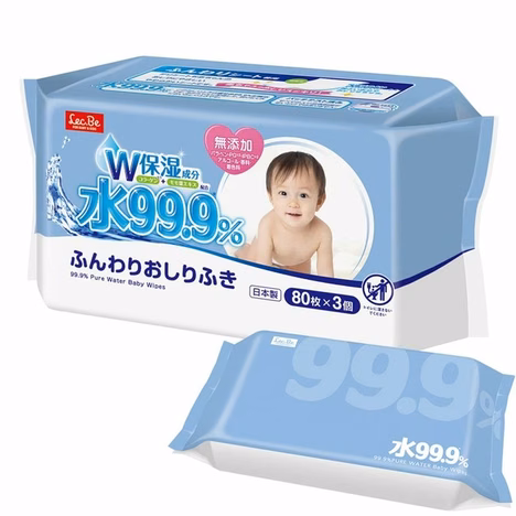 LEC 99,9% PURE WATER vlažne maramice 3pak*80 kom (set) 3058