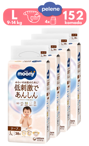 Moony  Natural / Low Irritation L pelene MegaBox 3012