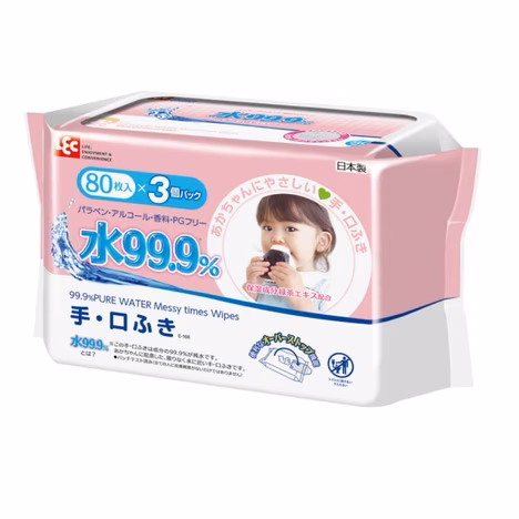 LEC 99,9% PURE WATER vlažne maramice za ruke i usta 3*80 kom (set) 3060