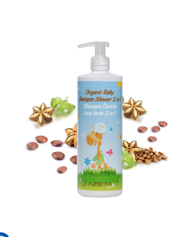 Azeta Bio Organska uljana šampon/kupka za bebe 2u1 (0m+) 500 ml 3105