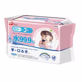 LEC 99,9% PURE WATER vlažne maramice za ruke i usta 3*80 kom (set)