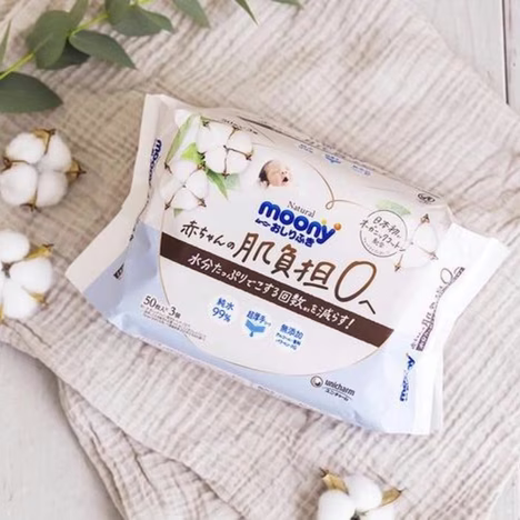 Moony Natural Organic vlažne maramice 3pak*50 kom 3032