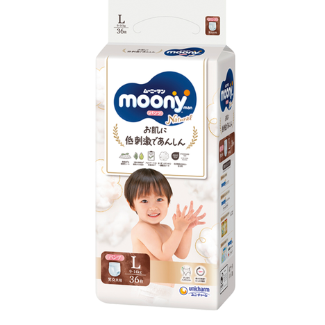 Gaćice Moony Natural / Low Irritation L 1932